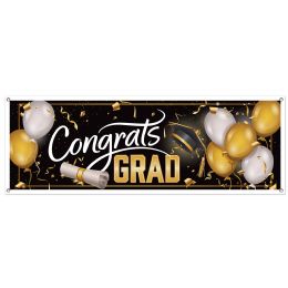 12 Bulk Congrats Grad Sign Banner