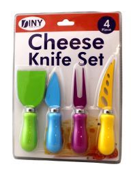 36 Bulk 4 Piece Cheese Knife Set Great For All Types Of Cheese