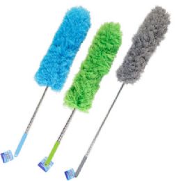 12 Bulk Duster Extendable To 54in L  Polyester 3ast Colors Clean/ht