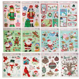 48 Bulk Window Cling Xmas 12ast 4c Print Xm Header