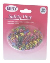 144 Bulk 60 Assorted Sizes And Colors Safety Pins