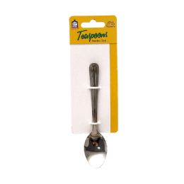 48 Bulk Simply Kitchenware Stainless Steel Teaspoon 5.5 In 4 pc
