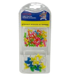 288 Bulk Push Pin Assorted Sizes And Colors