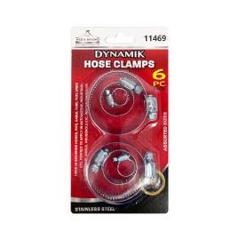 96 Bulk 6pc Deluxe Hose Clamps