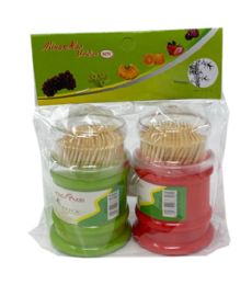 240 Bulk 2pk 200pc Toothpick In Plast Container