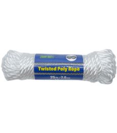 24 Bulk 25ft Twisted Poly Rope