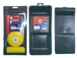 72 Bulk 4 Piece Paint Roller Set With Tray