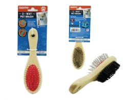 96 Bulk 2-Way Wooden Pet Brush