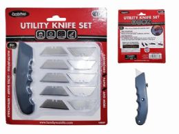 96 Bulk Utility Knife Set 11pc 6 Inches