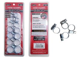 96 Bulk 12-Piece Hose Clamps Set In Stainless Steel