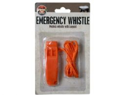 84 Bulk Emergency Whistle With Lanyard