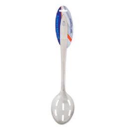 48 Bulk Stainless Steel Slotted Spoon13 Inch With Hanging Top 74gmref #vK-MonarcH-Sls