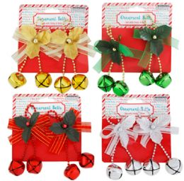 24 Bulk 2 Pack Christmas Ornament Bells