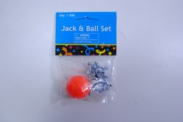 12 Bulk Metal Jacks And Ball Set