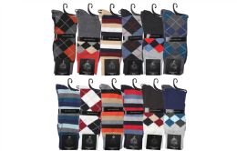 72 Bulk Men's Dress Socks Single Pack