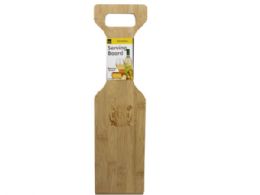 24 Bulk Bamboo Serving And Cutting Board With Handle