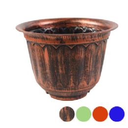 48 Bulk Planter Jasmine Pot 12in Across 8.8in Hi 4 Colors #518-12