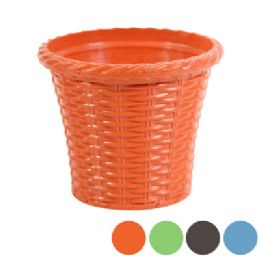 48 Bulk Planter Shining Pot 6in Across 5.5in Hi 4 Colors #515-06
