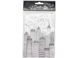72 Bulk Adult Coloring Thank You Cards 8 Pack