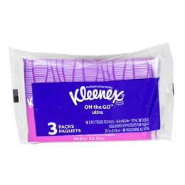 48 Bulk Kleenex On the Go Ultra Slim Wallets 10 ct Pack of 3