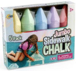 24 Bulk 5 Pack Jumbo Sidewalk Chalk