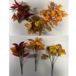 48 Bulk Harvest Floral Bush & Garland 6ast 40in Garland/5-Stem 12in Bush Hangtag/barbell