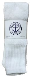 300 Bulk Yacht & Smith Men's 28 Inch Cotton Tube Sock Solid White Size 10-13