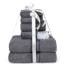 6 Bulk Noble House Bath Towel Set In Gray