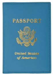 24 Bulk 351 Pu Usa Print Passport Case Holder Cover With Credit Card Slots