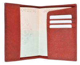 24 Bulk 601cf UsA-Imprint/leather Passport Wallet With Card Holder