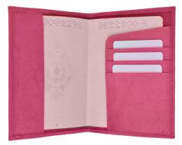 24 Bulk 601cf UsA-Imprint/leather Passport Wallet With Card Holder