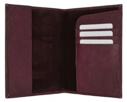 24 Bulk 601cf UsA-Imprint/leather Passport Wallet With Card Holder