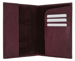 24 Bulk 601cf UsA-Imprint leather Passport Wallet With Card Holder