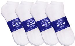 120 Bulk Yacht & Smith Women's Cotton White No Show Ankle Socks
