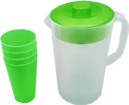 12 Bulk Pitcher With Drinking Cups