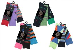 60 Bulk Mens Patterned Dress Socks