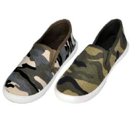 36 Bulk Kids Camo Print Sneakers
