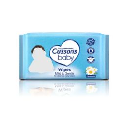 108 Bulk Cussons Baby Wipes 50 Count Mild And Gentle