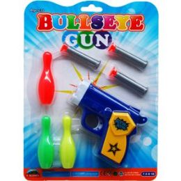 72 Bulk 4.75" Soft Foam Dart Blaster On Blister Card, 2 Assrt