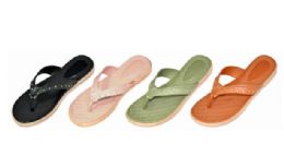 48 Bulk Women's Jewel Sandal Flip Flop