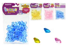 144 Bulk 130-Piece Diamond Scatter 12mm In Assorted Colors