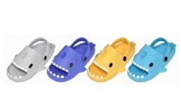 36 Bulk Kids Full Shark Slipper