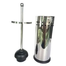 12 Bulk Stainless Steel Toilet Plunger Hldr