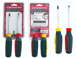48 Bulk 2-Piece 4" Screwdriver Set In Multicolor