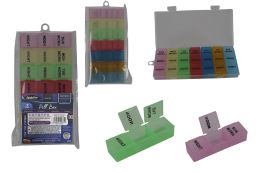144 Bulk 7-Day Pill Box In Multicolor