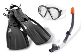 6 Bulk Snorkeling Set With Fins - 3 Piece Set