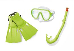 6 Bulk Snorkeling Set With Fins - 3 Piece Set
