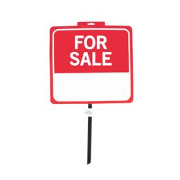 24 Bulk Sign For Sale 14x15 26in W/pole Weatherproof Plastic Perforated Header Label