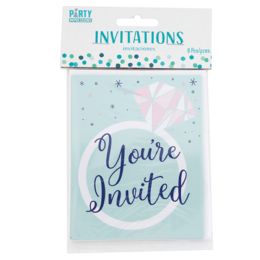 144 Bulk Invitation Cards Mint Bridal Shower 8ct