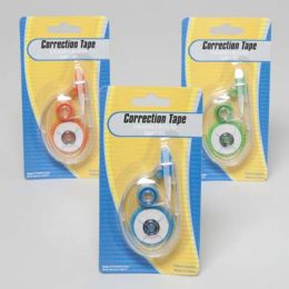 72 Bulk Correction Tape 26ft Lblue/orange Color Stat/blister